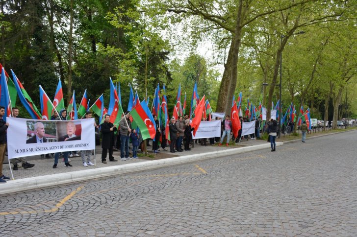 Azərbaycan diasporu Strasburqda Türkiyəyə dəstək aksiyası keçirib -