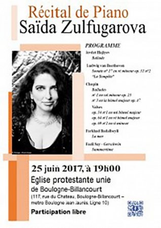 Səidə Zülfüqarova Parisdə solo konsert verəcək - 