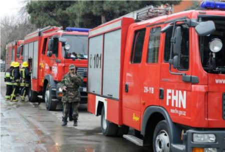 Bakıda güclü yanğın, yollar bağlanıb