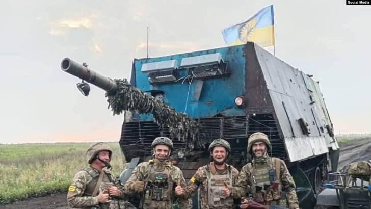 Ukrayna Rusiyanın "tısbağa tank"ını ələ keçirib - VİDEO